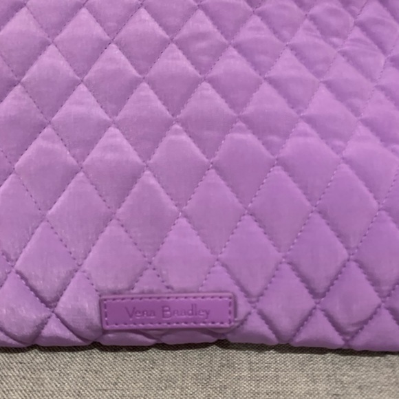 NWT vera bradley grand traveler duffel bag mokara orchid lilac lavender purple - Picture 3 of 9